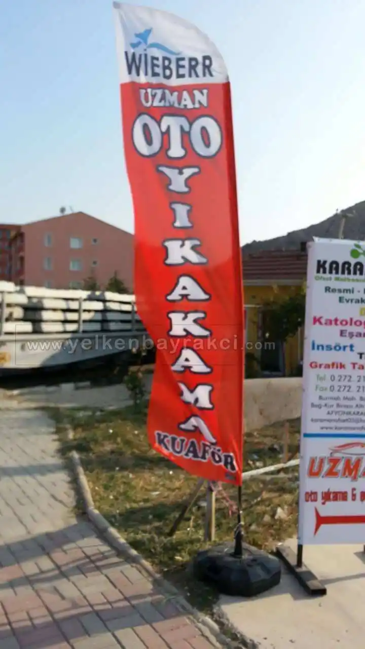 Oto Yıkama Yelken Bayrağı-34